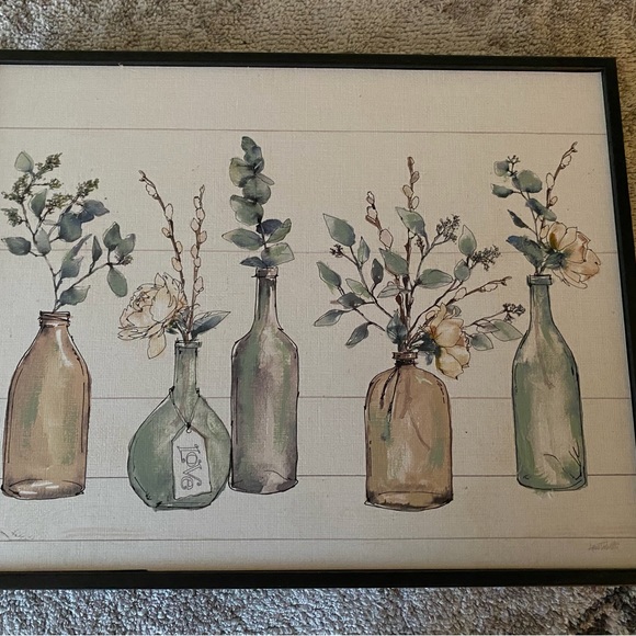 Wall Art - Bottles/Plant on Canvas - Picture 5 of 6